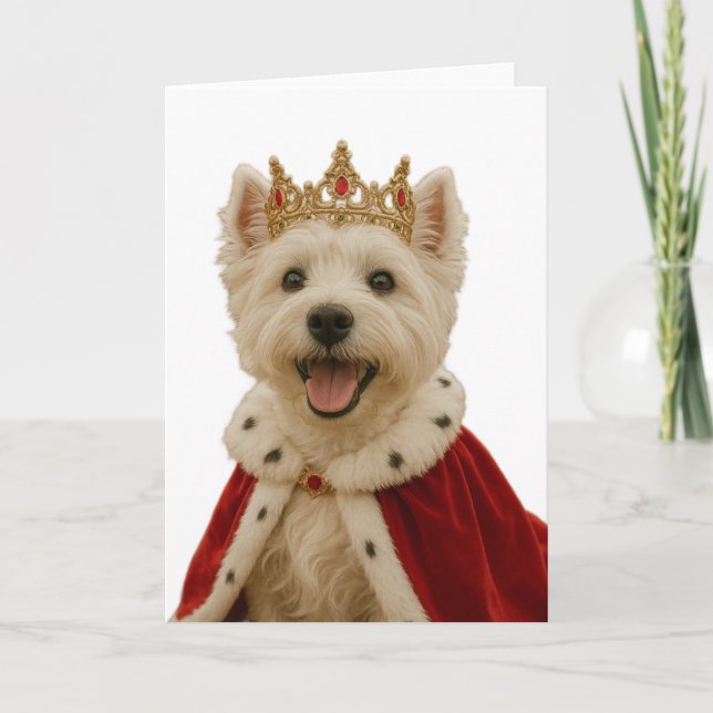Westie Queen Karte (Vorderseite)
