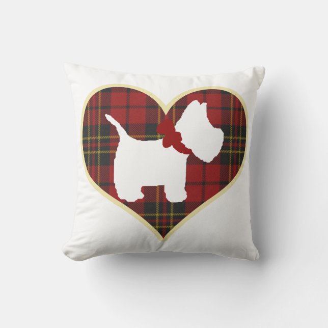 Westie Recht Kissen (Vorderseite)