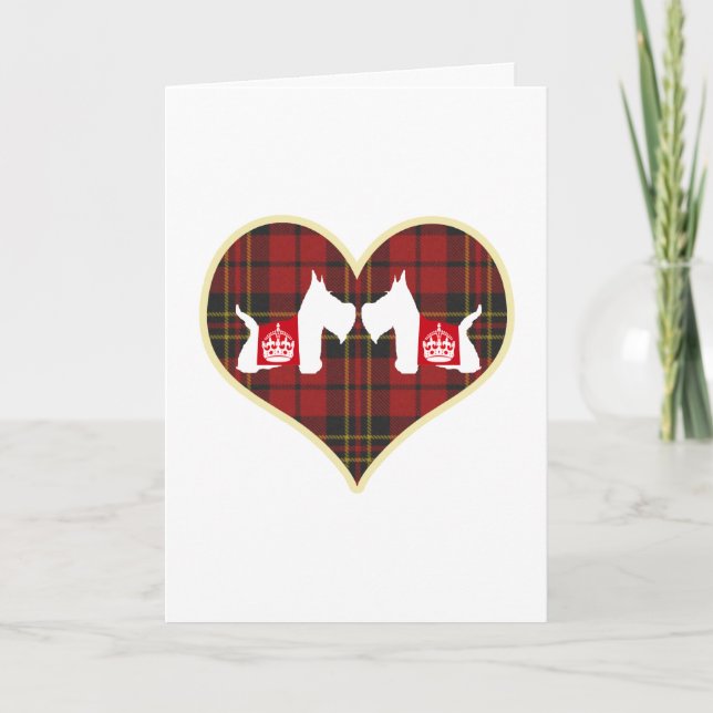 Westie Royal Crown Feiertagskarte (Vorderseite)