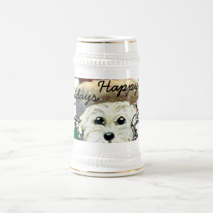 Westie Santa Hündchen Bierglas