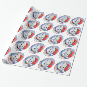 Westie Santas Helfer Geschenkpapier