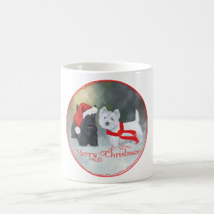 Westie Scottie Christmas Kaffeetasse