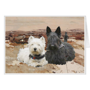 Westie & Scottie Ensemble Automne