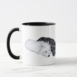 Westie & Scottie entspannt Tasse