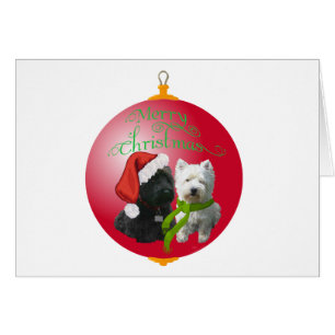 Westie Scottie Noël Ornement