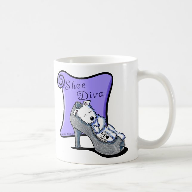 Westie SHOE DIVA Tasse (Rechts)