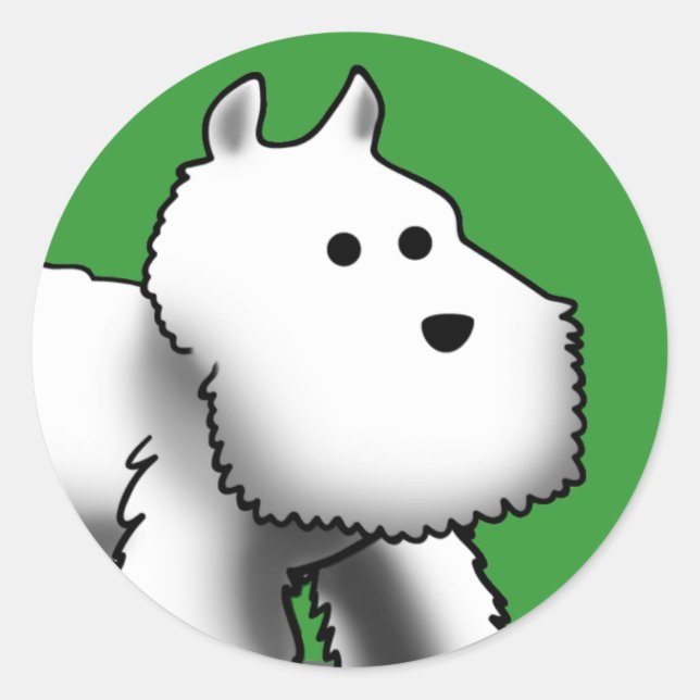 Westie Small Stickers (Vorderseite)
