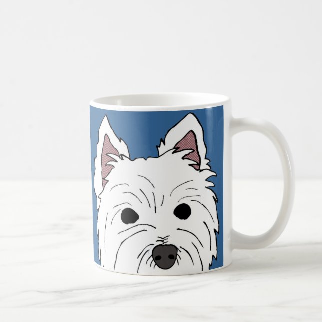 Westie stellen Tasse gegenüber (Rechts)