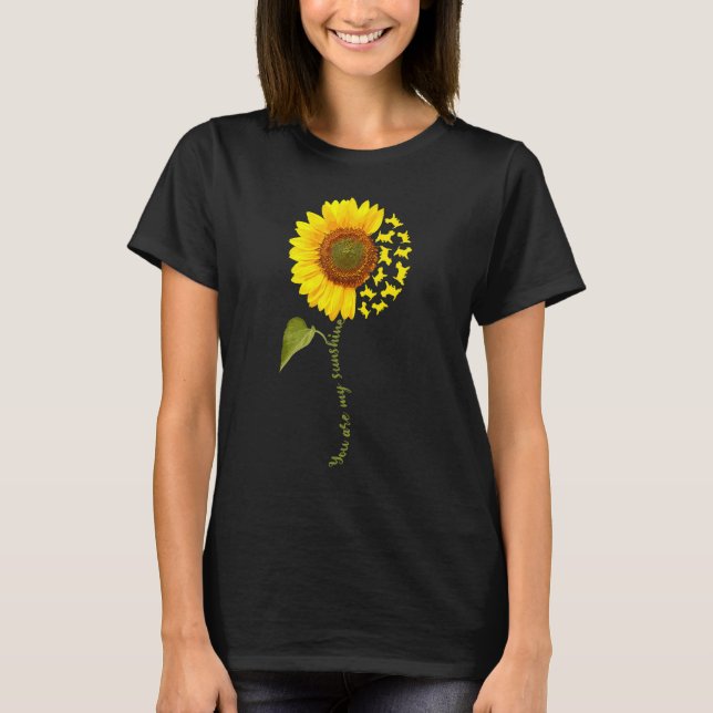 Westie Sunflower T-Shirt (Vorderseite)
