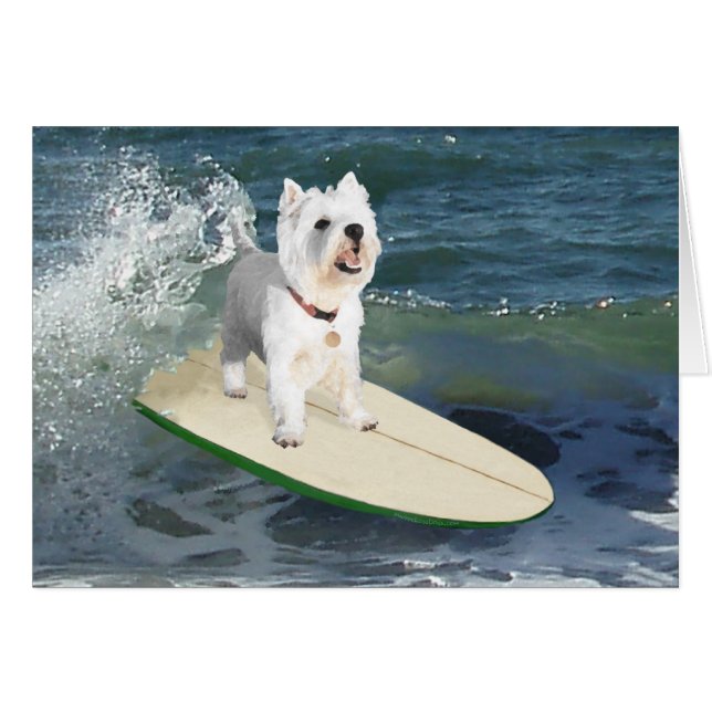 Westie Surfeur (Devant horizontal)