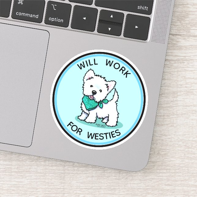 Westie Süsse Sticker (Detail)