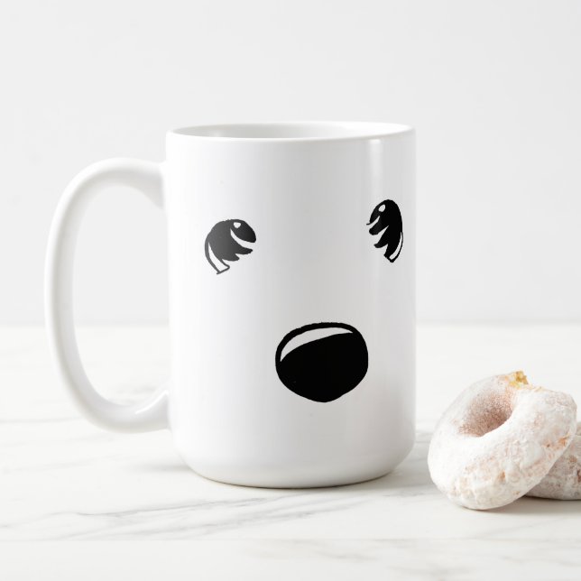 Westie Terrier Face Mug (Avec donut)