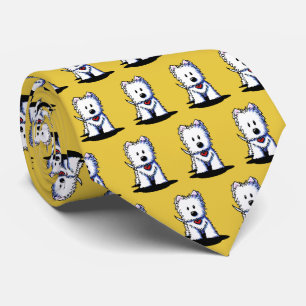 Westie Terrier KiniArt Cravate