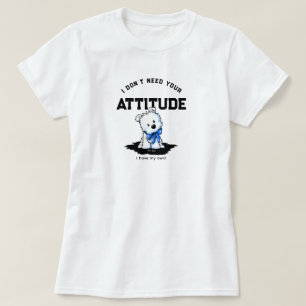 Westie Terrier Welpen 100% Baumwoll-T-Shirt T-Shirt
