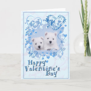 Westie Valentine Card Feiertagskarte