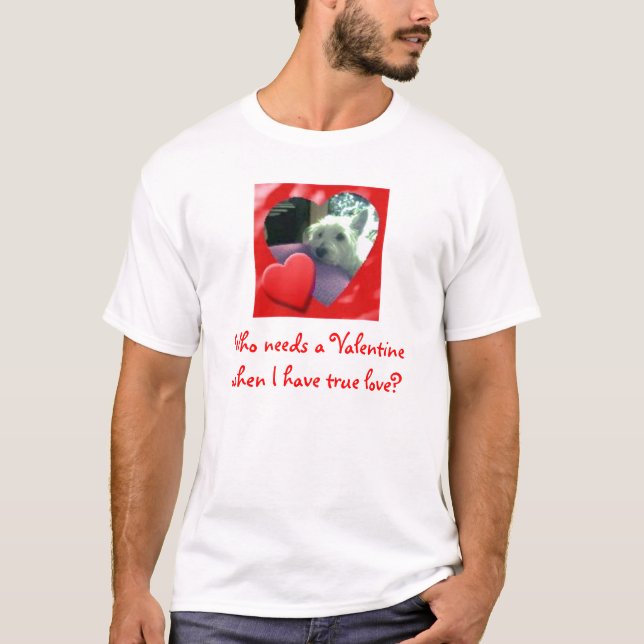 Westie Valentine-T - Shirt (Vorderseite)