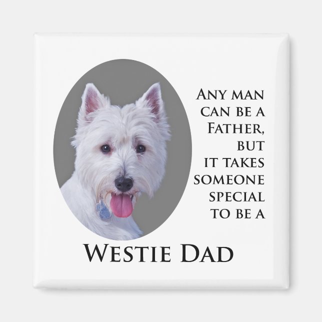 Westie Vater Magnet (Vorne)