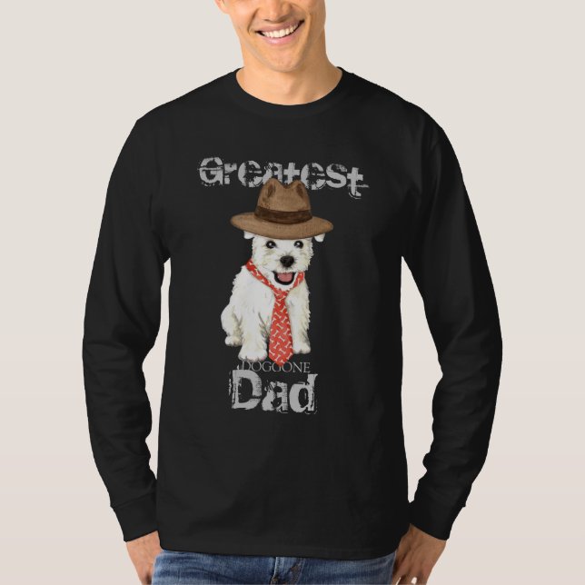 Westie Vater T-Shirt (Vorderseite)
