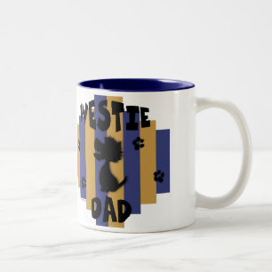 Westie Vater-Tasse Zweifarbige Tasse