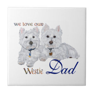 Westie Vatertag Fliese