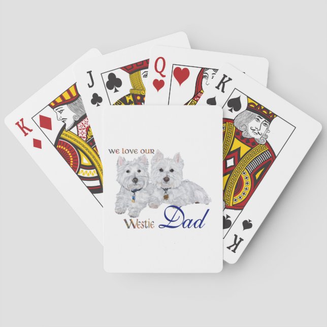 Westie Vatertag Spielkarten (Rückseite)