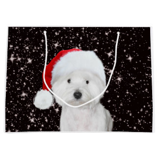 Westie Weihnachten Große Geschenktüte