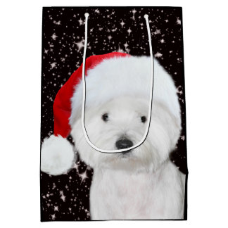 Westie Weihnachten Mittlere Geschenktüte