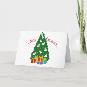 Westie-Weihnachtsbaum Feiertagskarte