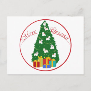 Westie-Weihnachtsbaum Postkarte