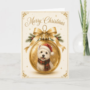 Westie-Weihnachtskarte Feiertagskarte