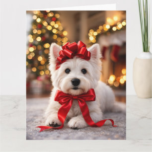 Westie-Weihnachtskarte Karte