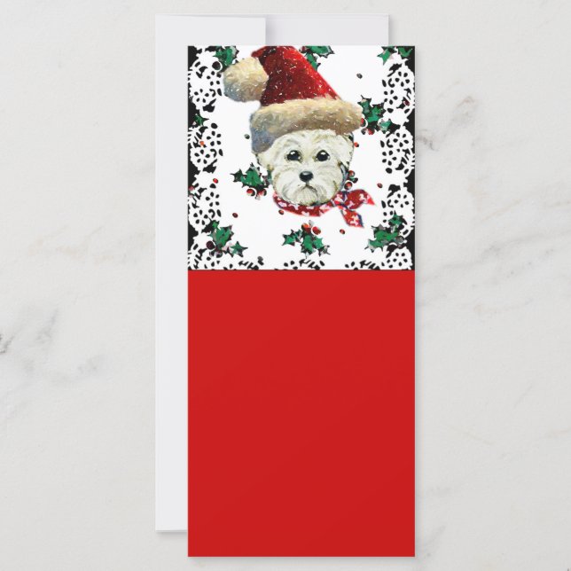 Westie Weihnachtsmann (Vorderseite)