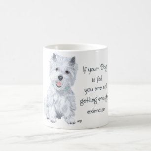 Westie-Weisheit - Dicker Hund? Kaffeetasse