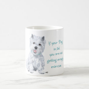 Westie-Weisheit - Dicker Hund? Kaffeetasse