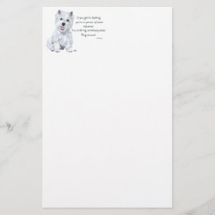 Westie-Weisheit - Einflussreich? Briefpapier