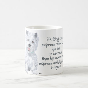 Westie-Weisheit - Wedelnder Schwanz oder lose Zung Kaffeetasse