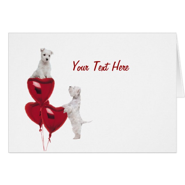 Westie Welpen-Liebe (Vorderseite (Horizontal))