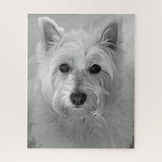 Westie (West Highland White Terrier) Dog Jigsaw (Vertikal)