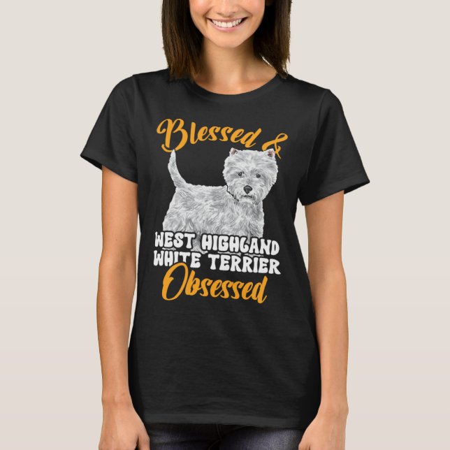 Westie West Highland White Terrier T-Shirt (Vorderseite)