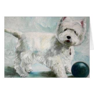 Westie Westhochland-Terrier-Hundekarte