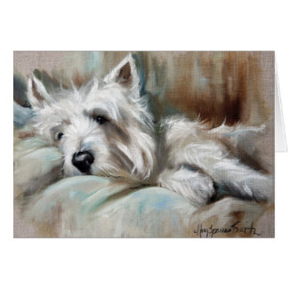 Westie Westhochland-Terrier-Hundewelpen-Kunst