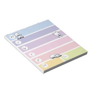 Westie-Wochenplaner-Notizblock Notizblock
