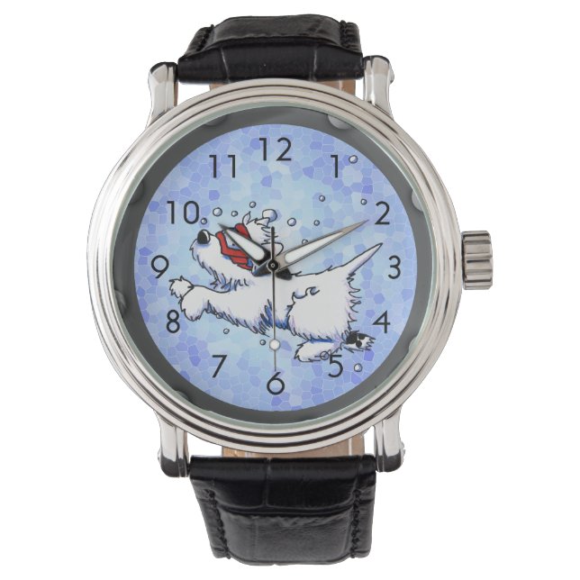 Westie Wrist Watch Armbanduhr (Vorderseite)