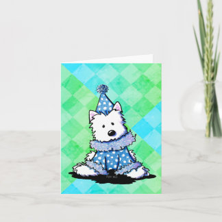 Westie Zirkus Clown Blank Karte