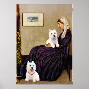 Westies 3 and 11 - Whistlers Mutter Poster