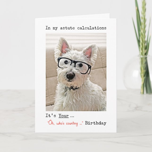 Westie's Calculations, Oh, wer zählt wie viele Karte (Vorderseite)
