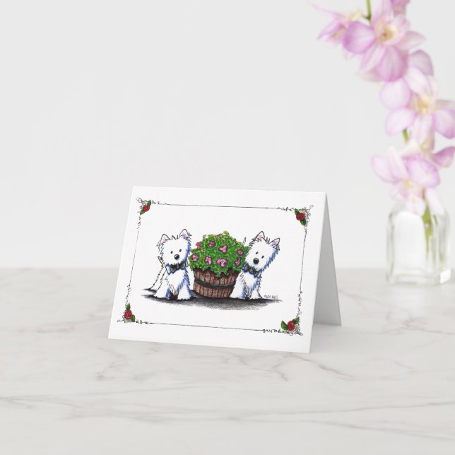 Westies Card Karte (Orchidee)
