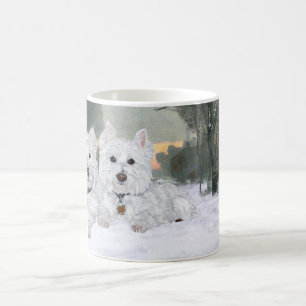 Westies in Wintertime Kaffeetasse