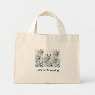 Westies "Let's Go Shopping" Funchpaket Mini Stoffbeutel