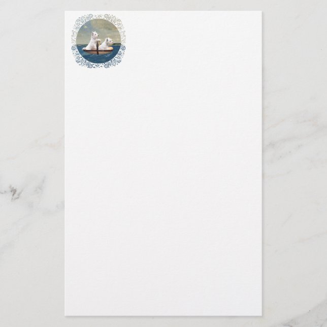 Westies Set Sail Briefpapier (Vorderseite)